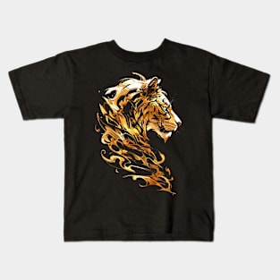 gold lion Kids T-Shirt